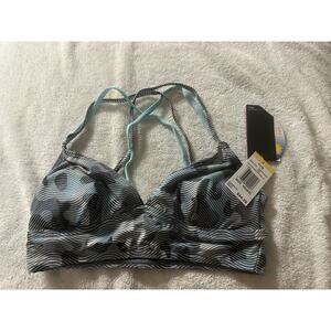 TYR Sports Bra Lavare Brooke Bralet Top Cross Back Active Teal, XS/02
